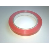  Klebeband für Beutelschließer 12 mm Rot