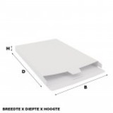  50 x Versandkartons 30.5 x 9 x 42 cm., Weiss