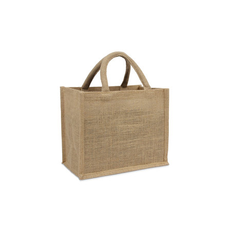 100 x Natur Jute Taschen 25 + 15 x 20 cm.