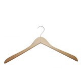 50 x Holzkleiderbügel Natur, 44 cm, flach