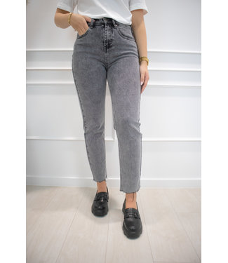 Marie straight jeans - grey