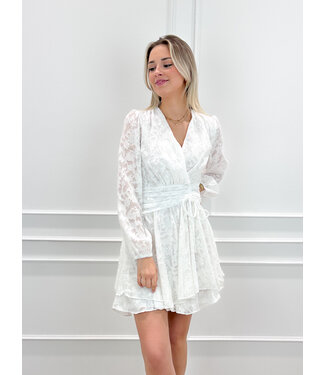 Ella lace dress - white