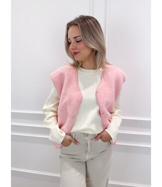 Maya gilet - baby pink