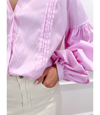 Sophie stripe blouse - pink