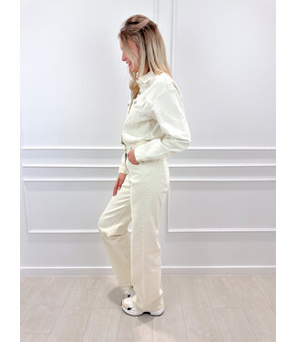 Mimi jeans jumpsuit - ecru