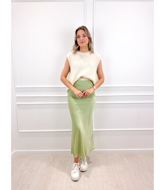 Elly satin skirt - mint