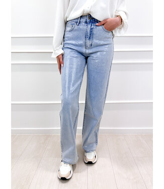 Paillette jeans - blue