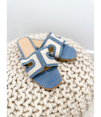 Sofia slippers - blue