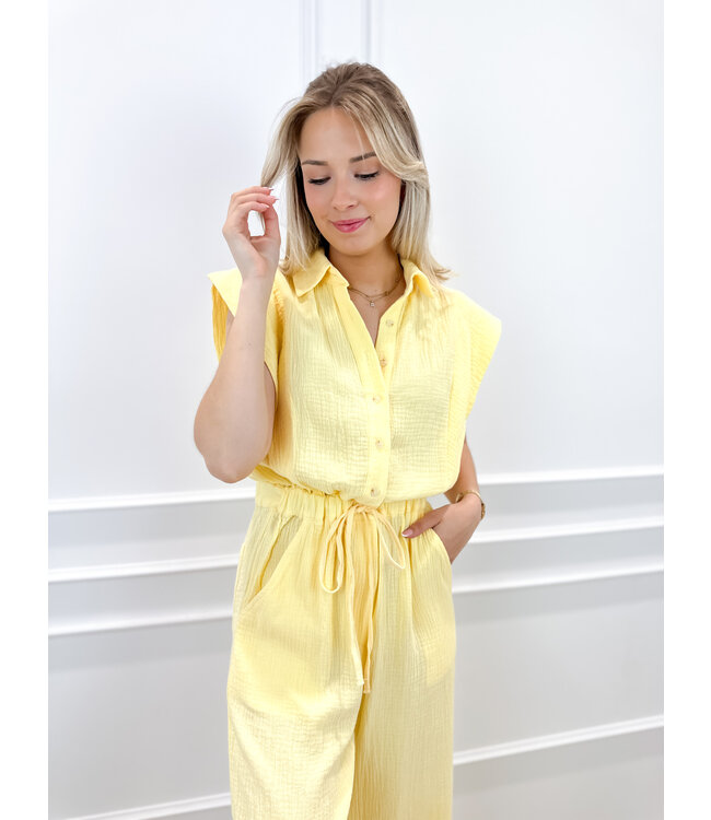 Nora tetra jumpsuit - yellow