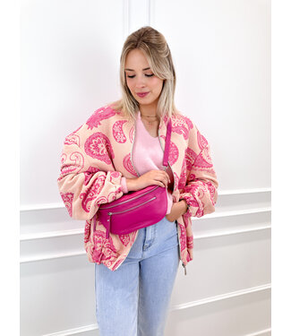 Print jacket - pink