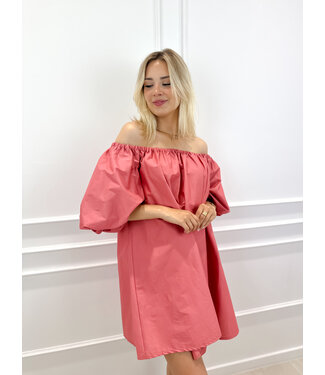 Off shoulder dress oldpink