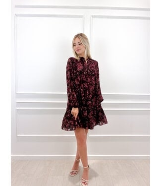 Sofie Flower dress red