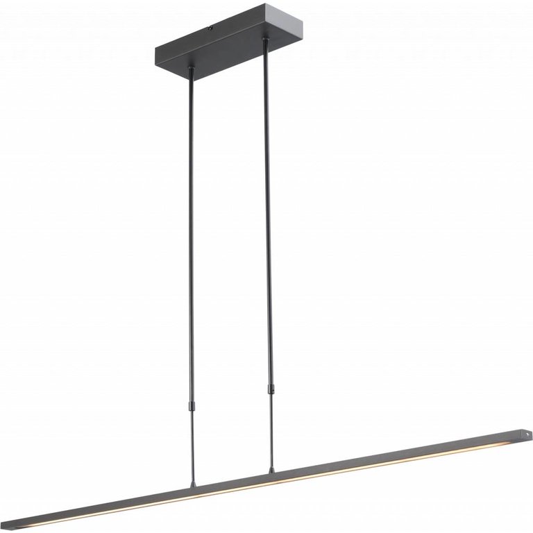 Hanglamp Real 2 zwart nikkel 130 cm