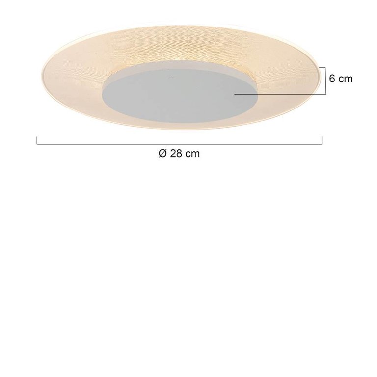 Plafondlamp Lido Wit 28 cm