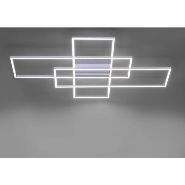 Plafondlamp Q-Inigo 3 x rechthoek dimbaar en kleurinstelbaar