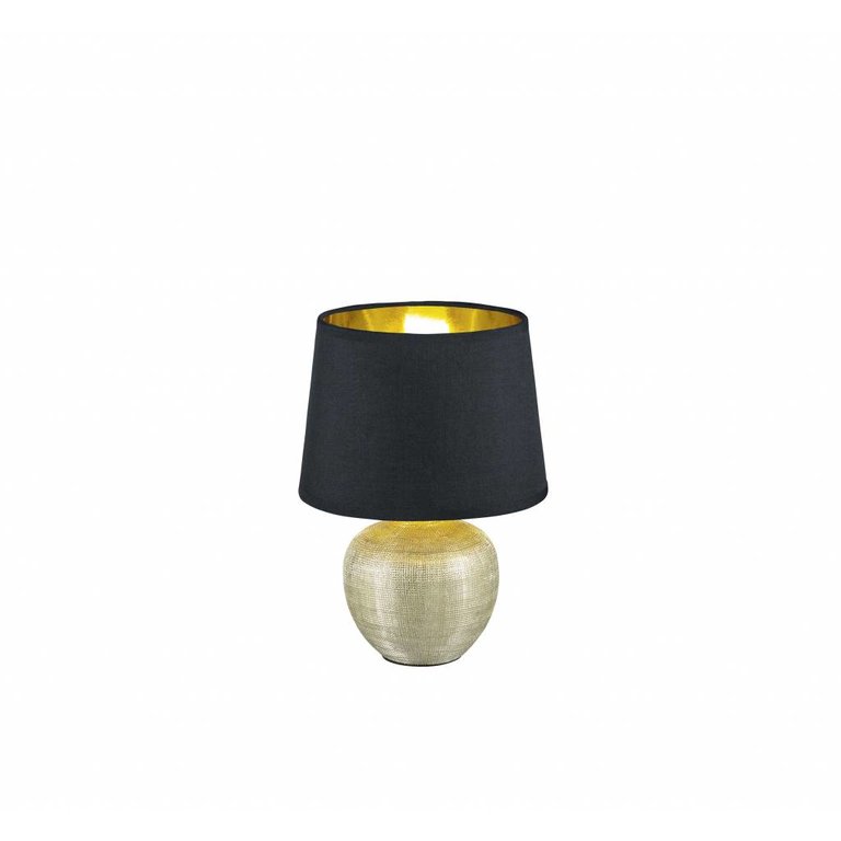 Tafellamp Luxor zwart/goud klein