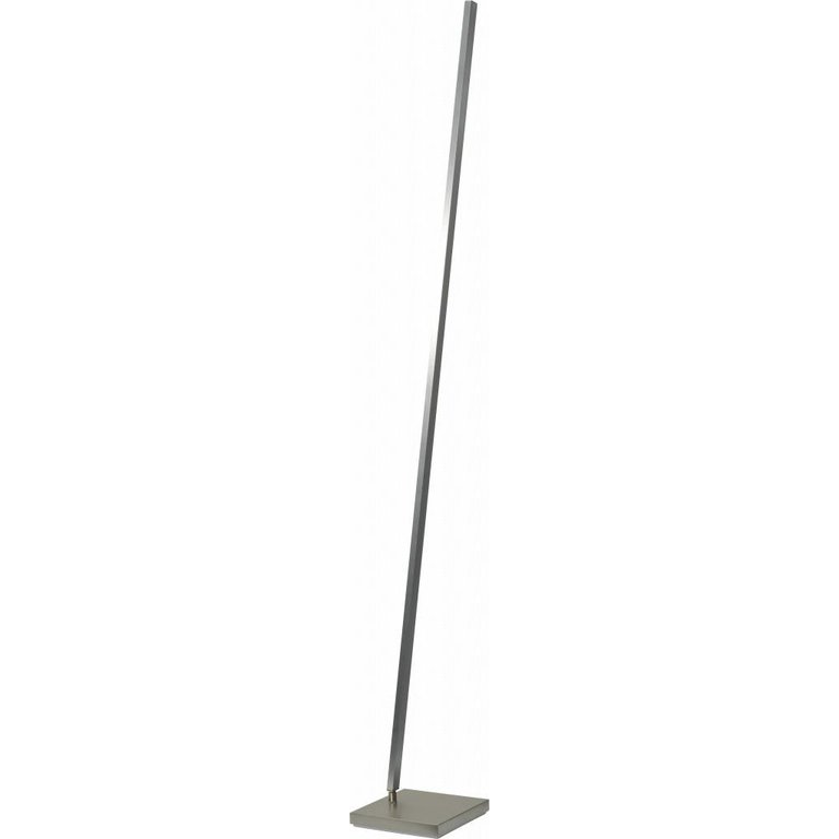 Vloerlamp Real 2 nikkel 165 cm