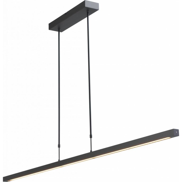 Hanglamp Real 3 zwart nikkel 160 cm