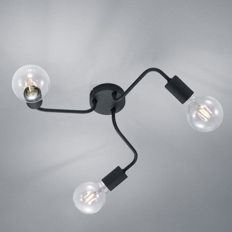 Plafondlamp Diallo Zwart