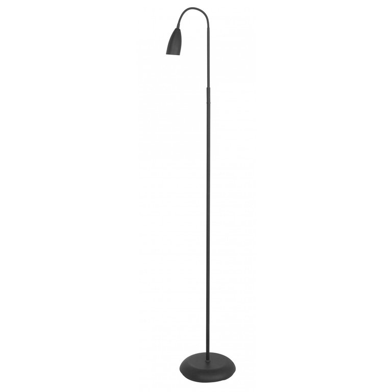 Vloerlamp Touchy Metal mat zwart met touchdimmer