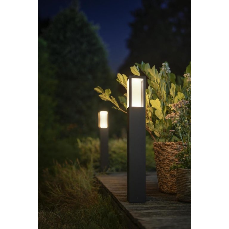 Buitenlamp Philips Hue Impress Sokkel Zwart Groot Netspanning