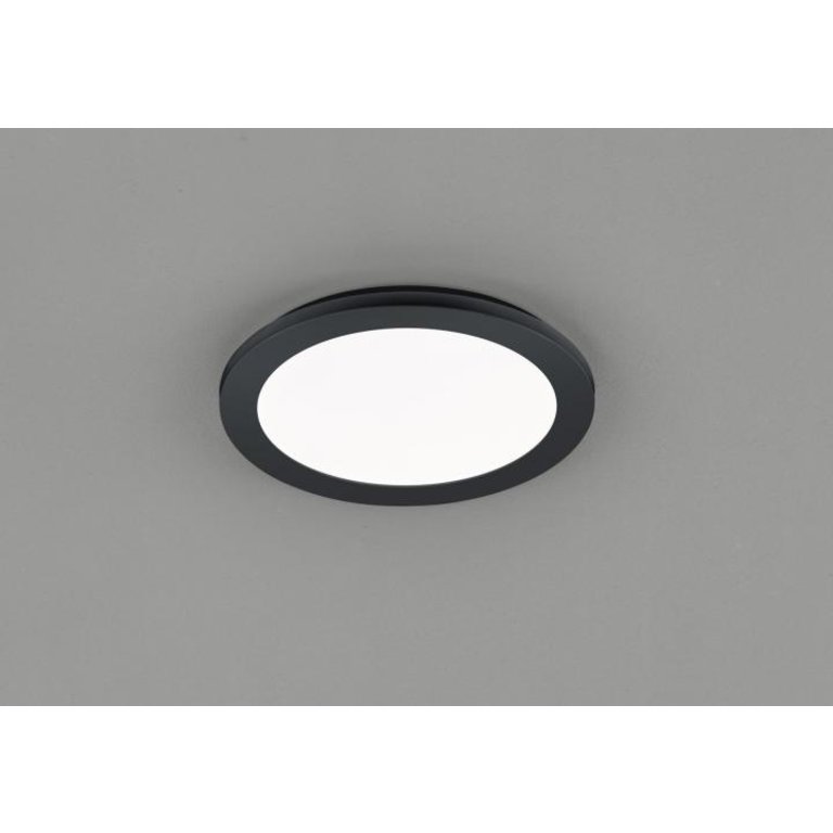 Plafondlamp Camillus Rond Zwart Middel