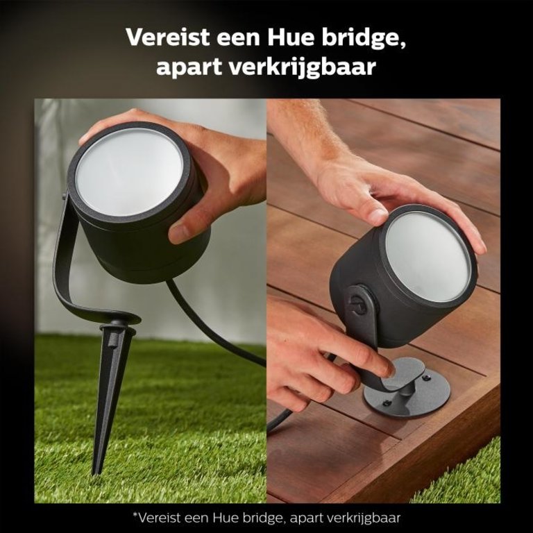 Buitenlamp Philips Hue Lily XL Spot Zwart