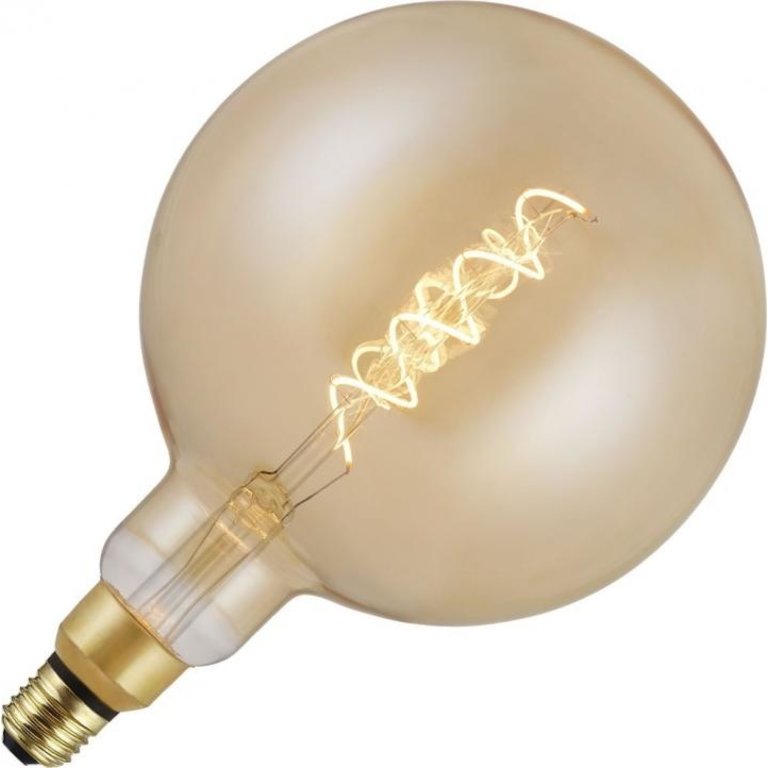 het winkelcentrum Disciplinair Verpletteren XXL LED filament globe 200 FLEX, E27, goud, dimbaar, 250 Lumen, 20 cm • Van  den Heuvel Verlichting