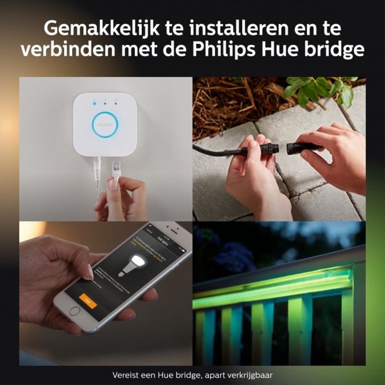 Buiten Philips Hue LED-strip 2m Wit