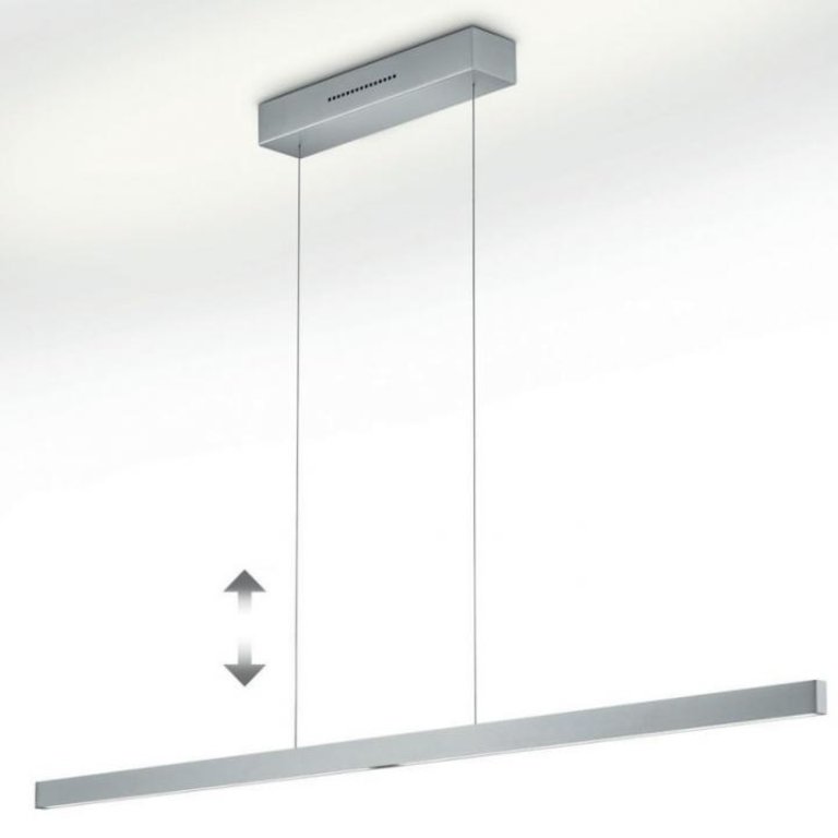 Hanglamp Linn-L - Zwart mat - 128 cm - 2 Sensordimmers