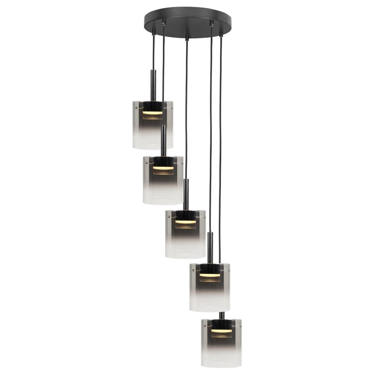 Hanglamp Salerno 5-lichts rond