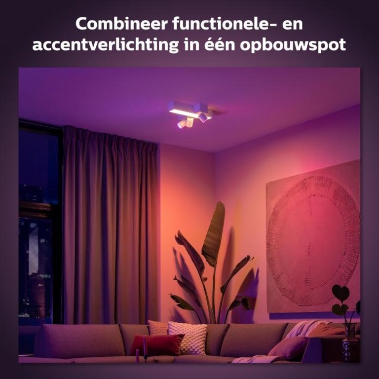 Spot Centris Philips Hue Cross Wit 3-lichts