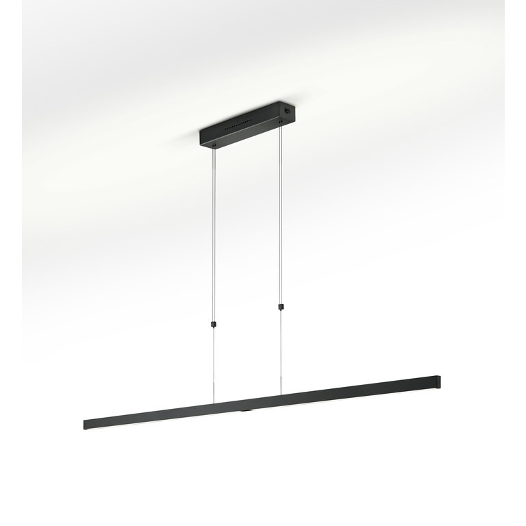 Hanglamp Linn - Zwart mat - 161cm - 2 Sensordimmers