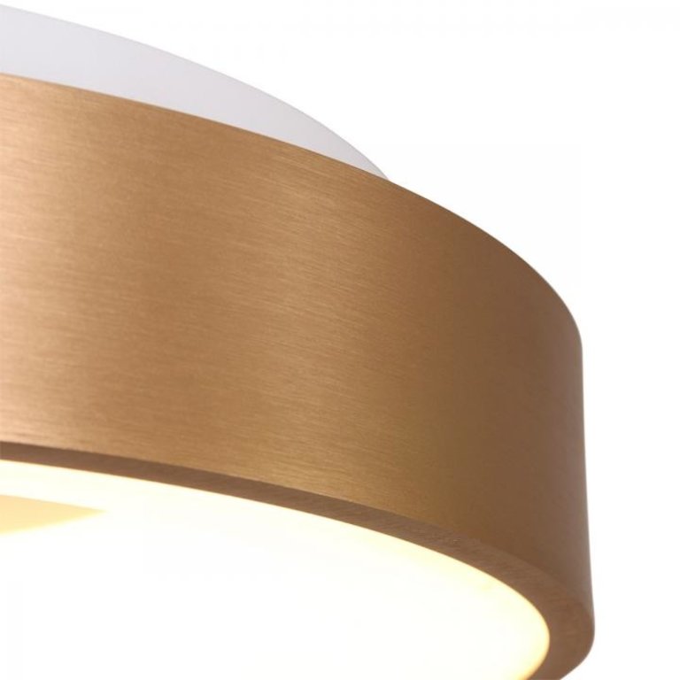 Plafondlamp Ringlede rond 38cm goud