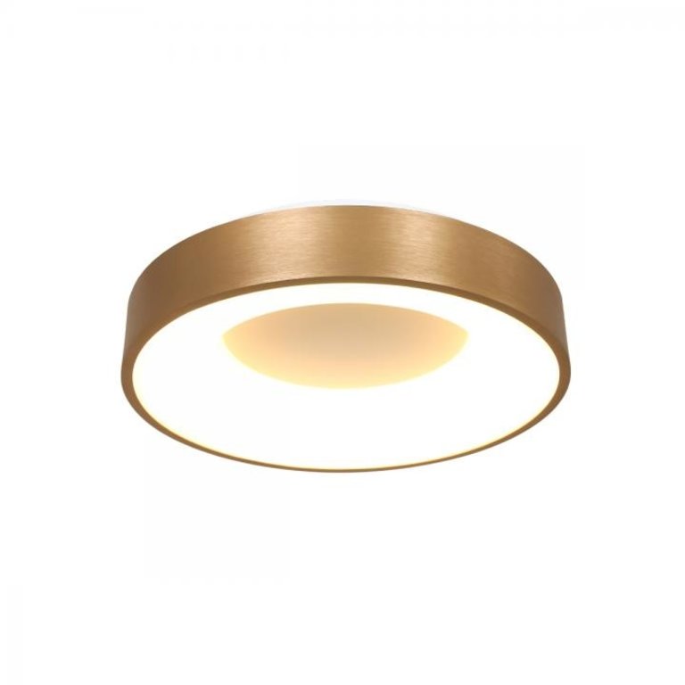 Plafondlamp Ringlede rond 38cm goud