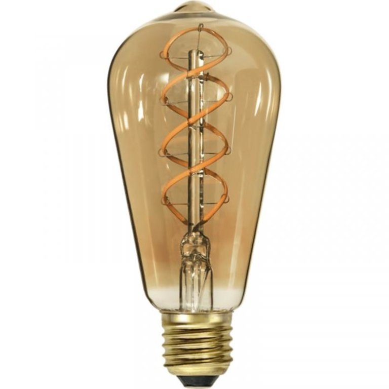 E27 Edisonlamp LED - 9W dimbaar - Amber