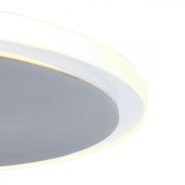 Vloerlamp Turound 2-lichts staal met transparant glas