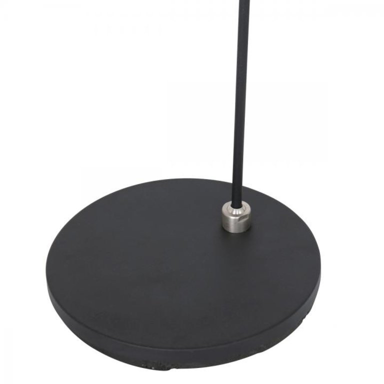 Steinhauer Vloerlamp Turound 1-lichts zwart staal met transparant glas