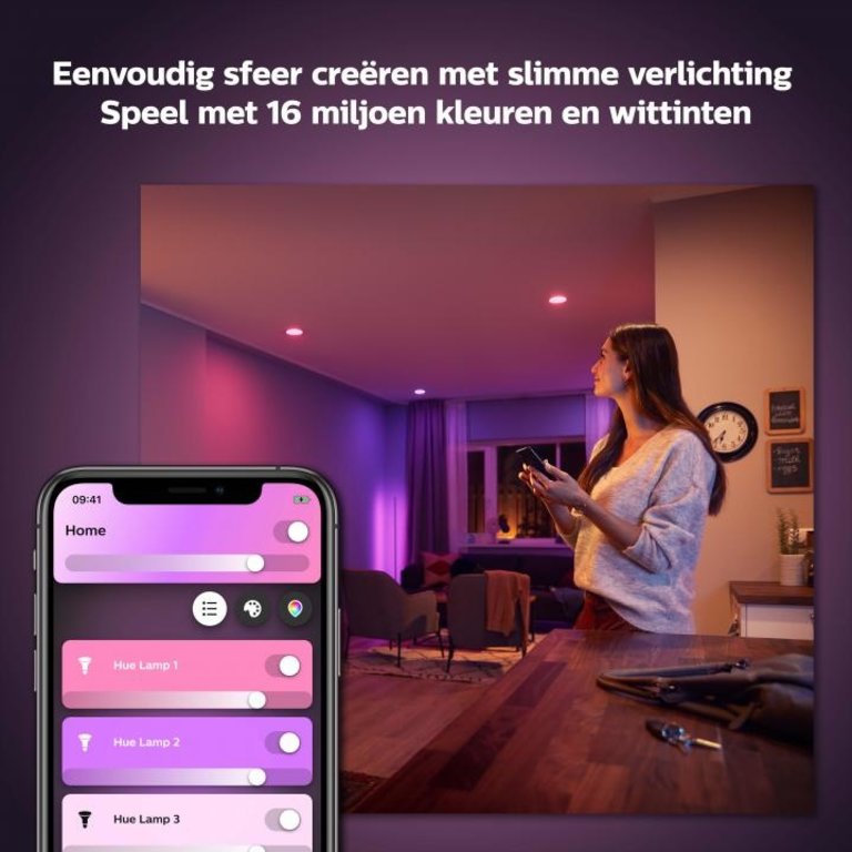 Philips Hue Inbouwspot Centura Wit 3-pack