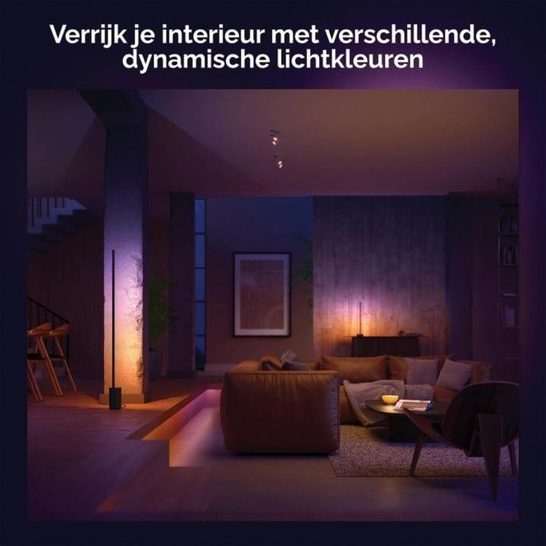 Philips Hue vloerlamp Gradient Signe zwart