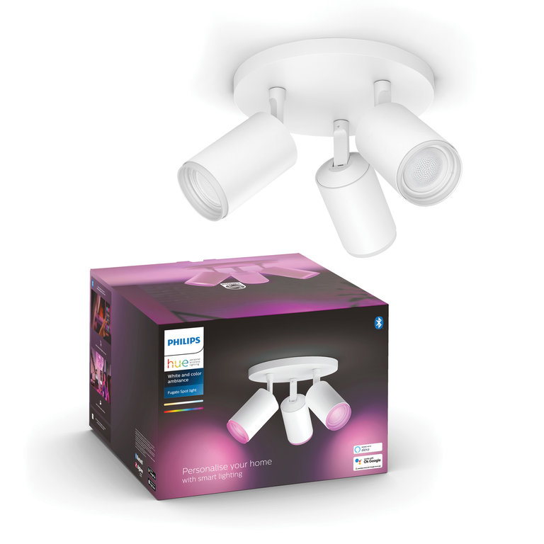 Spot Philips Hue Bluetooth Fugato Wit 3-lichts