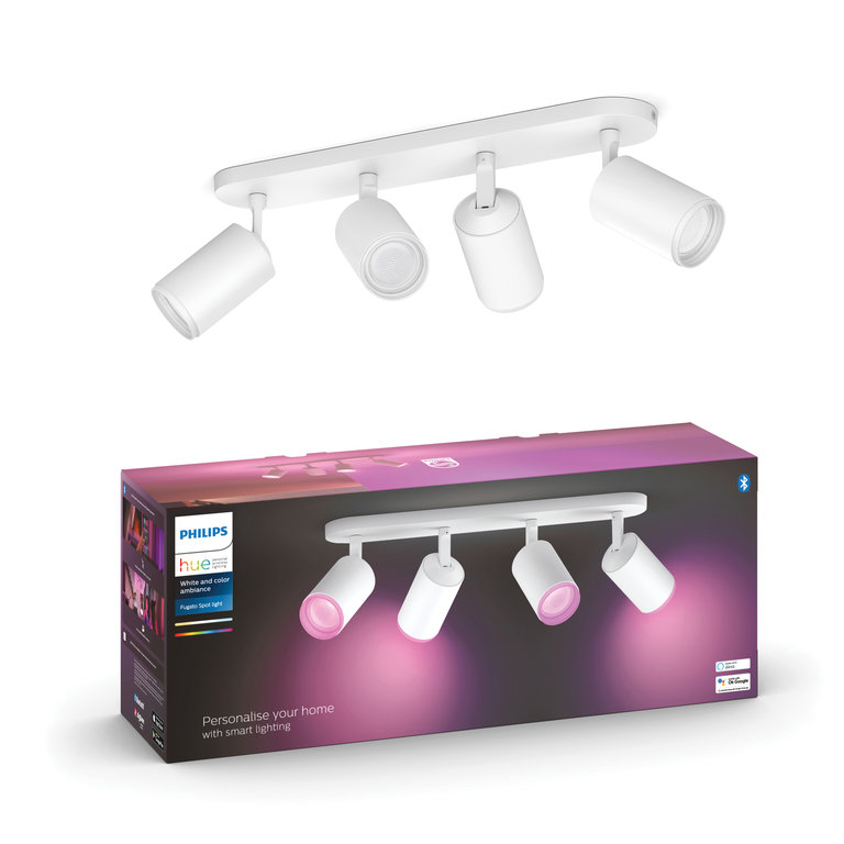 Spot Philips Hue Bluetooth Fugato Wit 4-lichts