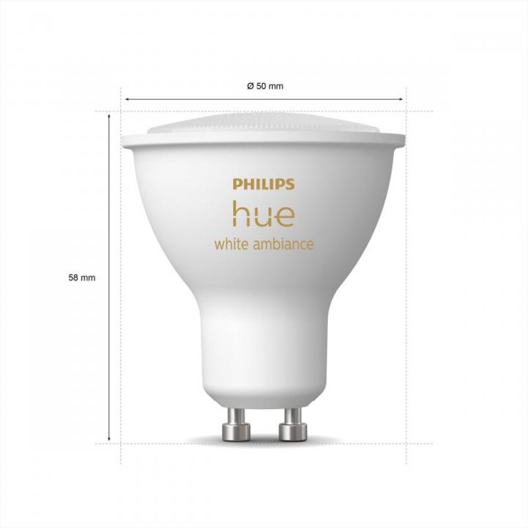 Philips Hue White Ambiance GU10 2-pack