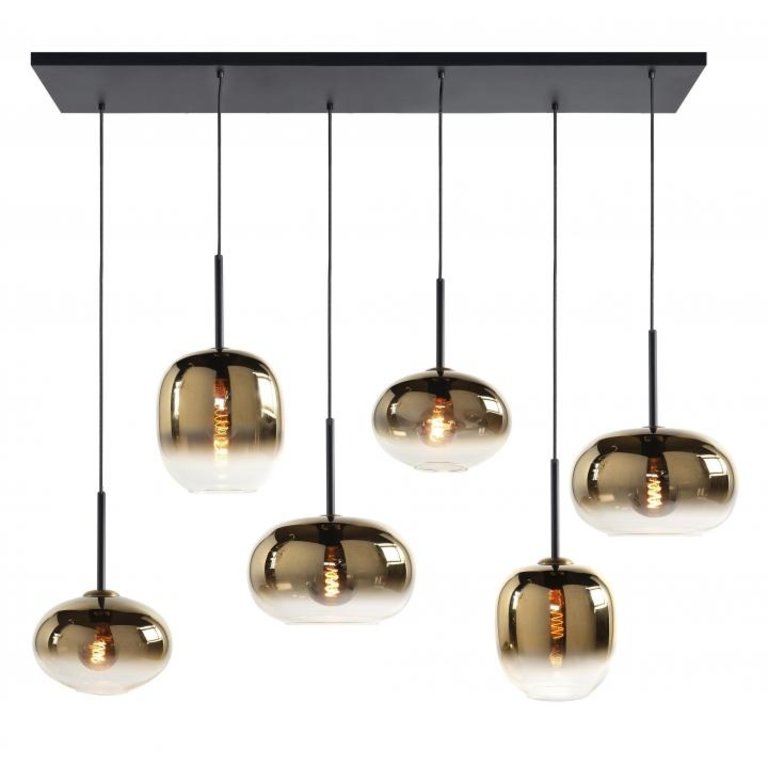 Hanglamp Bellini 6-lichts Semi Goud