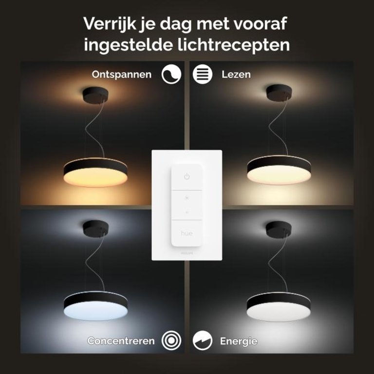 Philips Hue hanglamp Enrave zwart