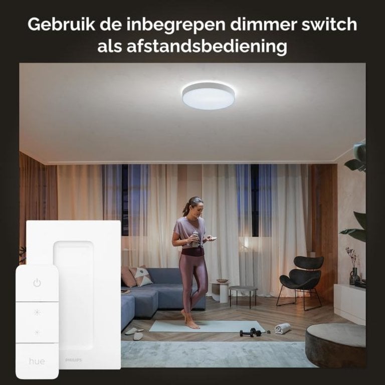 Philips Hue plafondlamp Enrave XL wit