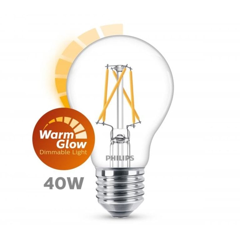 LED Lamp Transparant 40W E27 Dimbaar Warm Wit Licht