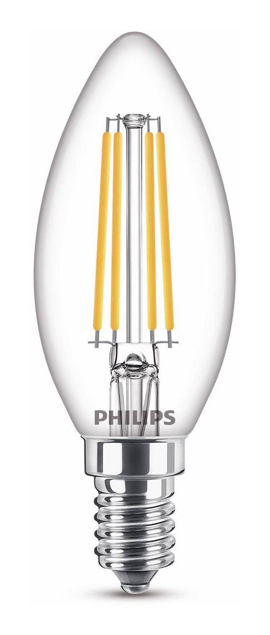 lens single Peer LED Kaars Transparant 40W E14 Dimbaar Warm Wit Licht • Van den Heuvel  Verlichting