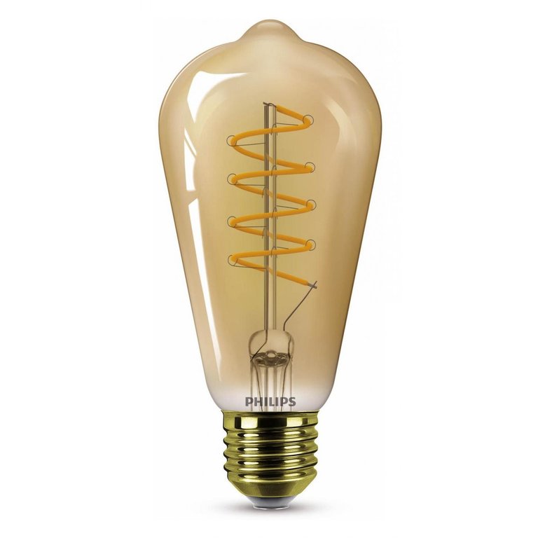 LED Edison Spiraal Goud 25W E27 Dimbaar Extra Warm Wit Licht