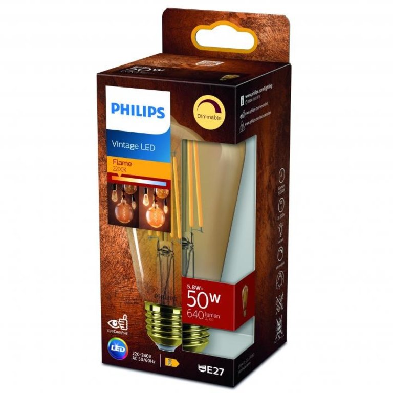 Edison Goud 50W E27 Extra Wit Licht • Van den Heuvel Verlichting